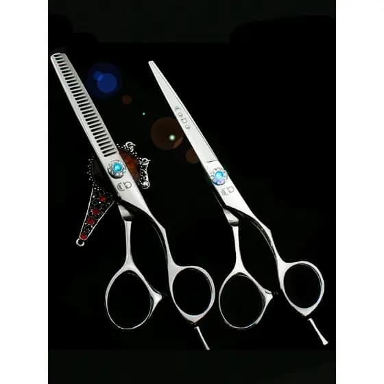 Conjunto de tesouras de cabeleireiro importadas do Japão, tesoura de corte de cabelo, corte plano, corte de cabelo, cort