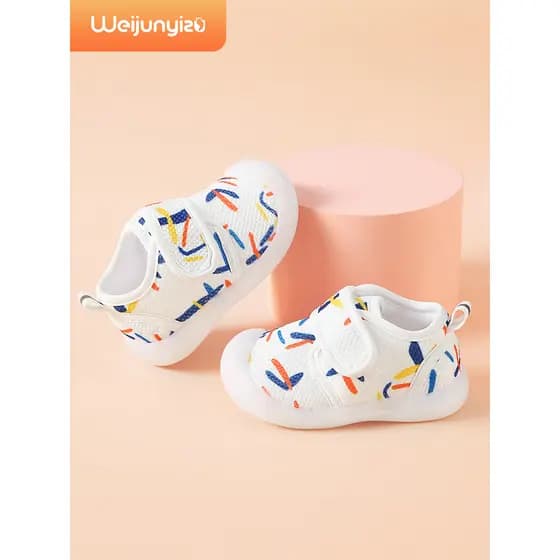 Bebê menino bebê criança sapatos primavera outono novo estilo sapatos de bebê sola macia antiderrapante 0-1-2 anos de id