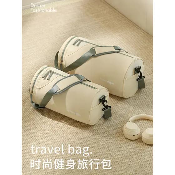 Saco de ginásio masculino portátil saco de viagem grande capacidade portátil saco de esportes multifuncional leve espera