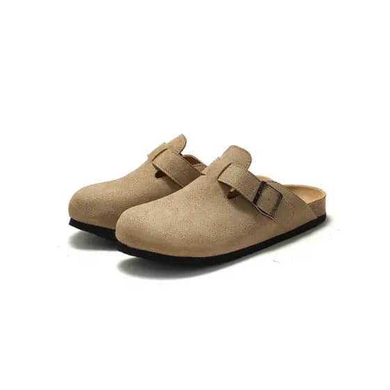RUIZUSTOCK outono inverno novo produto chinelos de cortiça masculino Baotou sandálias femininas chinelos fosco neutro pr