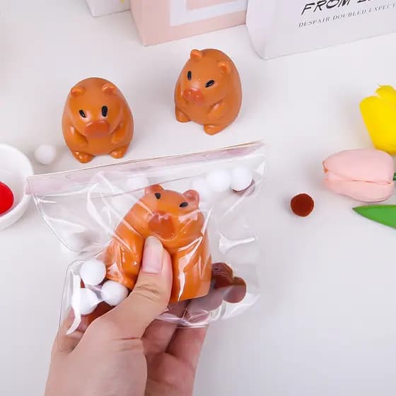 capivara brinquedo anti stress fofo/anti estresse brinquedo de espremer/Fidget Toy/brinquedo de apertar anti stress/brin