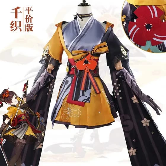 Beisui mercadoria chiori cos roupas Yuanshen minglei cortador chiori cosplay traje bidimensional conjunto completo