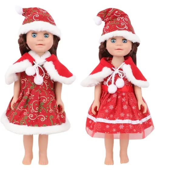 Roupas para bonecas American Girl de 18 polegadas, boneca Summer Girl, roupas da série de Natal da American Girl no atac