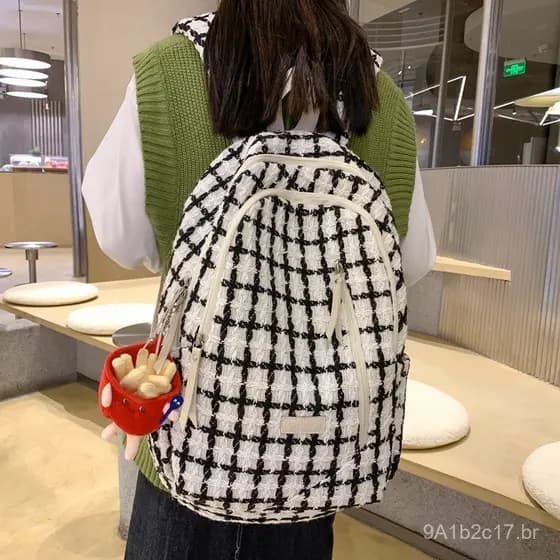 Mochila feminina de novo estilo, mochila escolar estilo japonês, mochila de grande capacidade estilo universitário, bols