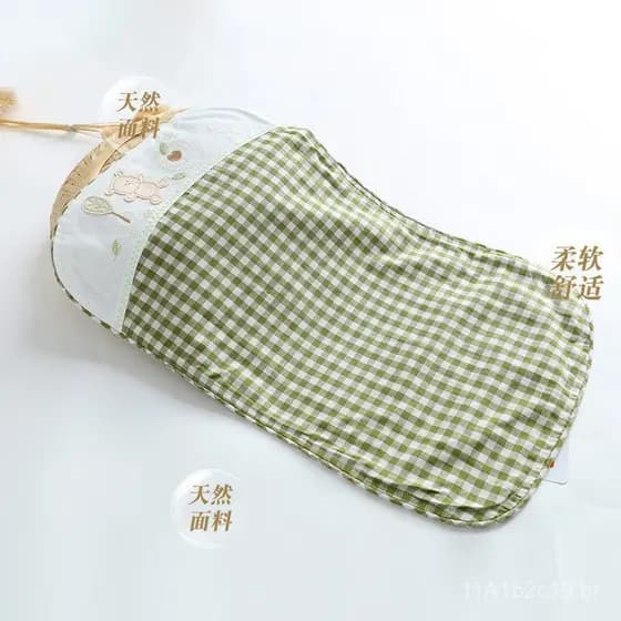 Fronha de cama para bebê feita de ramie, adequada para bebês de 0 a 3 anos, capa de travesseiro estendida para crianças