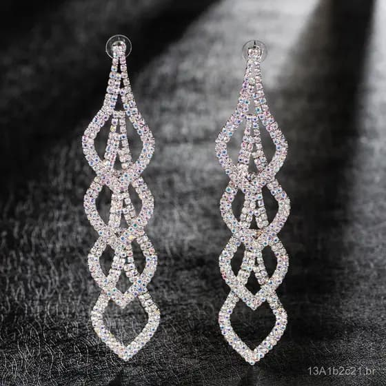 Brincos Longos Exagerados e Sensuais para Noites de Festa, Brincos Elegantes para Noivas com Franjas e Brincos Pendentes