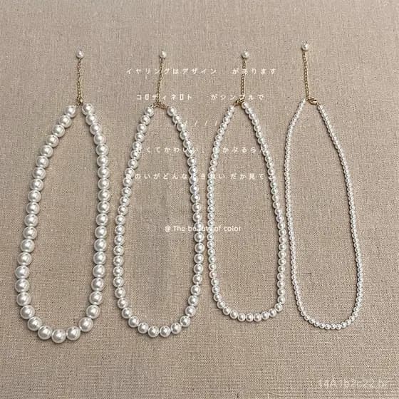 Colar de pérolas de alta qualidade em estilo coreano, popular, corrente de clavícula retro francesa de luxo leve, novo m