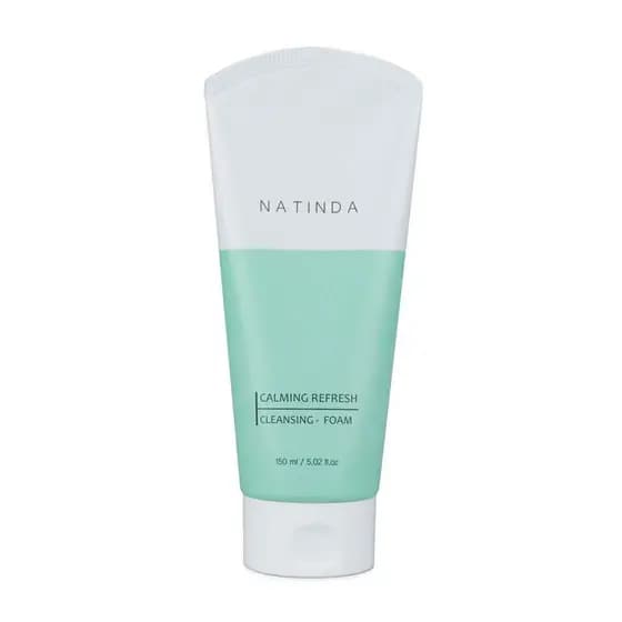 NATINDA Calmante Refresh Espuma De Limpeza 150ml Limpador Facial Suave Lavagem Diária Hidratante Cuidado Fresco Todos Os