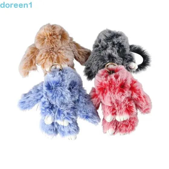 DOREEN Chaveiro De Coelho De Pelúcia Para Mulheres , Acessórios De Bolsa , Bolsas De Moda , Pingente , Brinquedos Infant
