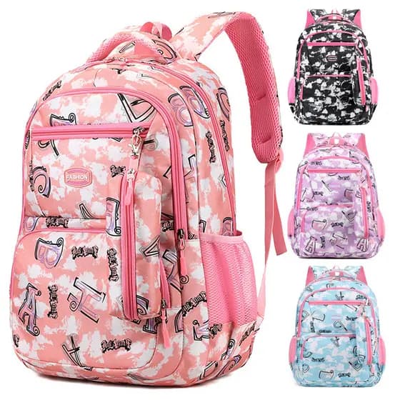Mochila moderna para meninas, estojo e mochila escolar para alunos do ensino fundamental, versão coreana, mochila casual