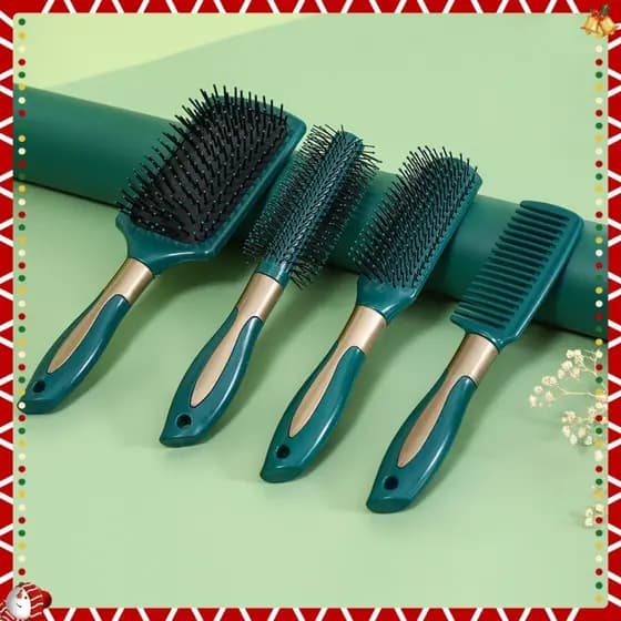 Pente Verde Dourado Feminino De Cabelo Senhora Estilo Massagem Airbag Alisamento
