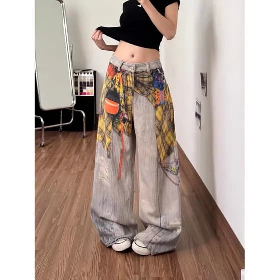 Saia jeans Cargo americana com vários bolsos, cintura alta, aparência mais fina, Anti-reflexo, linha A