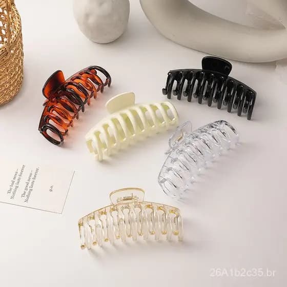 Presilha de cabelo estilo celebridade para penteados coados, grampo para a parte de trás da cabeça, acessório de cabelo