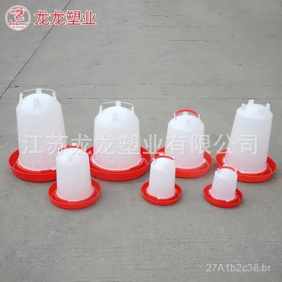 Dispensador de água para galinhas, balde de água para galinhas, equipamento de criação, alimentador de aves, bebedouro p