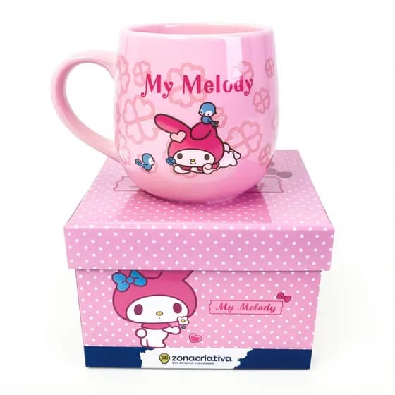 Caneca My Melody Hello Kitty 400ml Fofa Presente Oficial
