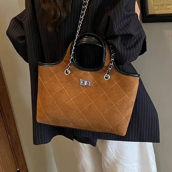 Requintado All-Match High-End camurça estilo ocidental elegante de um ombro Cross-corpo 2025 outono bolsa portátil femin