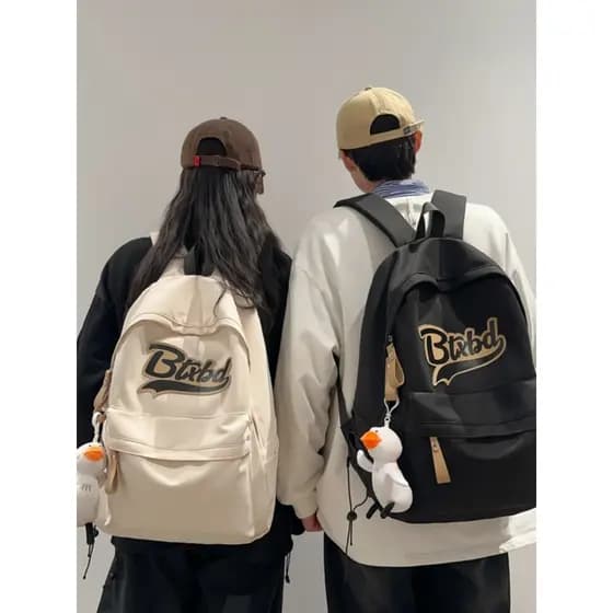 Moda Street Wear feminino estudante grande capacidade carta mochila ensino médio estudante do ensino médio mochila mascu