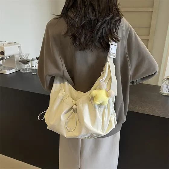 Huaxi novo produto saco feminino ombro mensageiro saco grande capacidade estudante Commuter Tote mochila nicho Design se