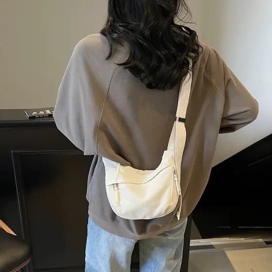 5.12 Huaxi Novo Produto Feminino Leve Sacola 2025 Bolsa Mensageiro de Ombro de Grande Capacidade Estudante Universitário