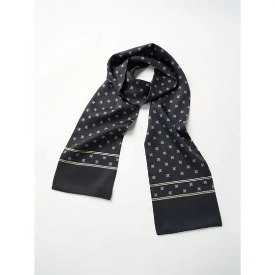 Giyomon lenço de seda masculino preto pequeno quadrado primavera outono terno decote cachecol xale negócios Retro fino c