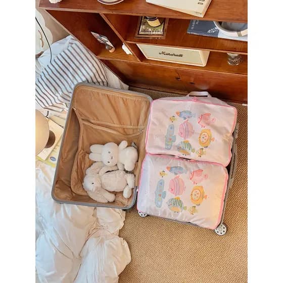 Saco de armazenamento de viagem portátil viagem de negócios mala roupas roupa interior arrumado Sub-embalagem saco de es