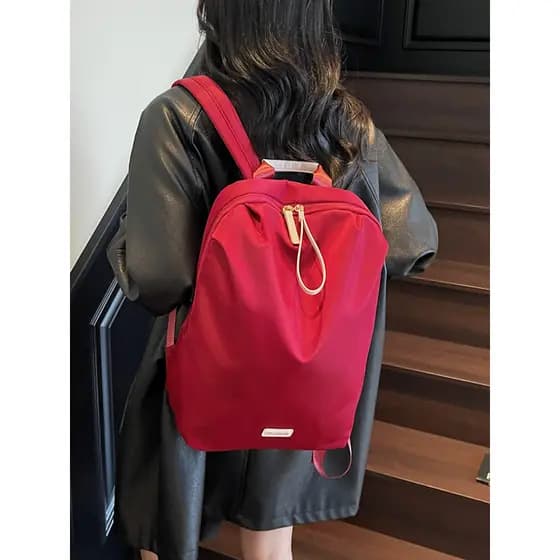 Feminino estudante mochila pequena mochila lazer passeio mochila de viagem feminino classe suplementar saco portátil sen