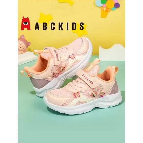 ABCKIDS Sapatos infantis meninas sapatos 2026 primavera outono calçados esportivos infantis malha respirável sapatos cas