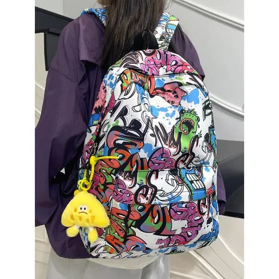 Americano high Street mochila júnior estudante do ensino médio meninas misturadas homens do ensino médio grande capacida