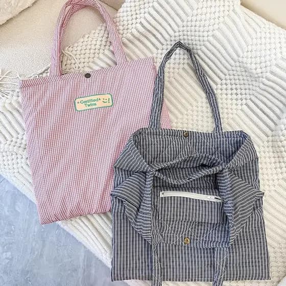 2025 novo estilo de grande capacidade Commuter duplo bolso bolsa de lona estilo preguiçoso Original Casual classe mochil