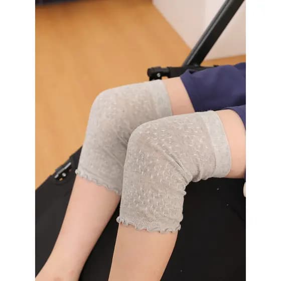 Joelheiras de verão finas respiráveis infantis resistentes a choques joelheiras esportivas de algodão meninos meninas ar