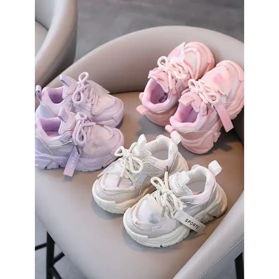 2025 primavera outono sapatos de rede sapatos casuais leve sola macia meninas papai sapatos pequenos médios crianças men