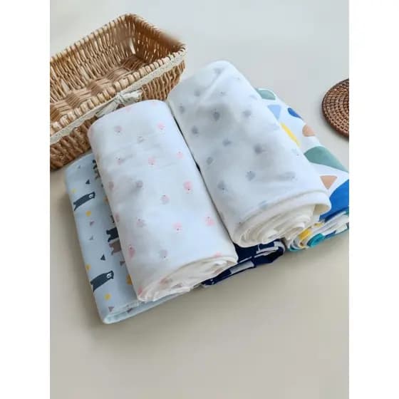 Bebê recém-nascido colcha de camada única verão estilo fino meninos meninas bebê puro algodão Swaddling colcha capa prod