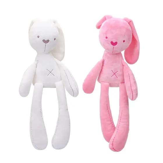 Bonito pelúcia de pernas compridas coelho branco boneca brinquedo do bebê Su Rui mesmo estilo bebê calmante dormir bonec