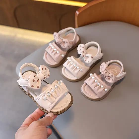 Verão bebê menina sapatos meninas sandálias 0-2 anos de idade 1 sola macia do bebê da criança sapatos princesa menina re