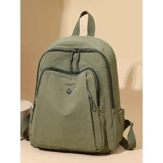 Mochila de moda leve feminina 2025 novo estilo Casual All-Match impermeável pano de náilon viagem ao ar livre mochila de