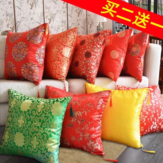 Estilo chinês travesseiro mogno sofá almofada travesseiro núcleo cadeira de chá travesseiro lombar Retro escritório capa