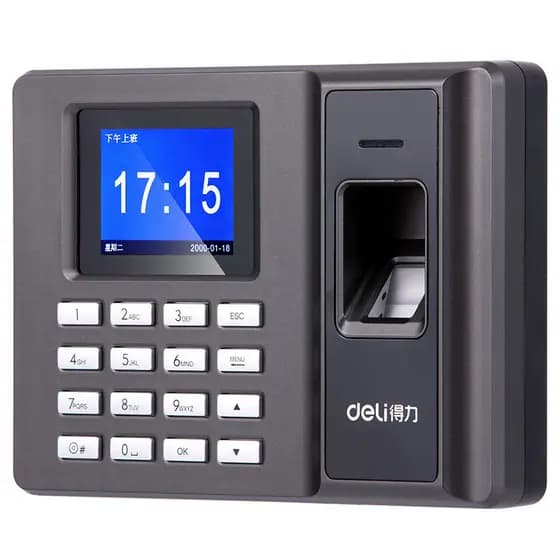 Deli (deli) 2250 Máquina de comparecimento de tempo de impressão digital Máquina de cartão de relógio Máquina de impress