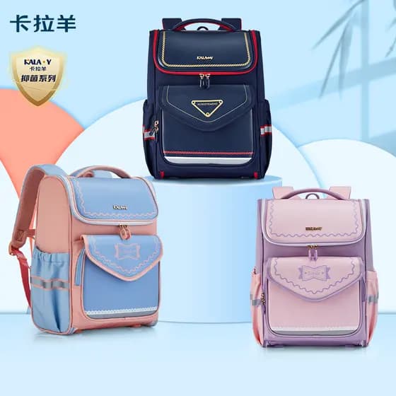 Cara ovelhas grau 1-4 estudantes do ensino fundamental tridimensional mochila das mulheres dos homens mochila de uma peç