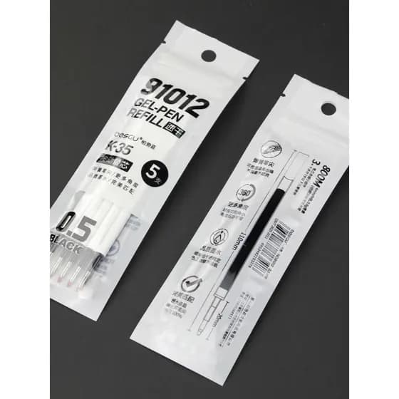 Besgu Gel Caneta Recarga K35 Universal Core Bullet Press 0.5mm NO.91012