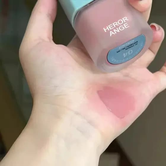 Blush líquido usado não pode parar de uma vez ~ Blush rosa de lótus frio Blush líquido barato de baixa saturação