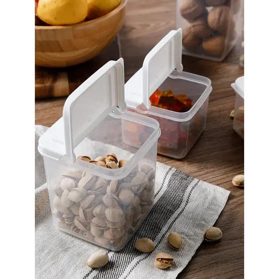 Japão importado Flip fresco-mantendo caixa de grãos domésticos caixa de armazenamento de produtos secos cozinha geladeir
