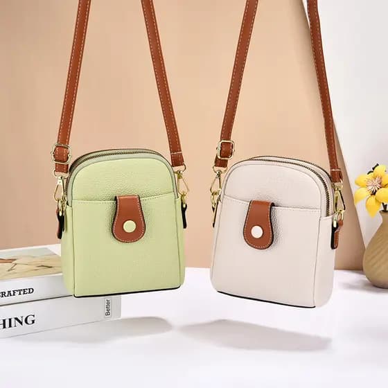 Bolsa de couro macio para celular 2026, novo estilo, elegante, estilo ocidental, Mini bolsa pequena, primavera verão, Al