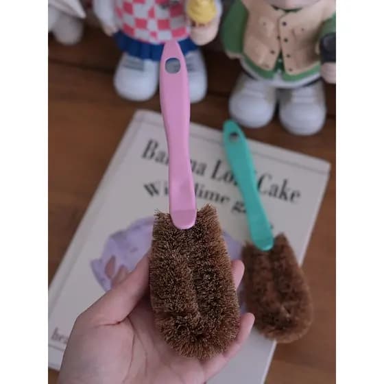 Escova de sapato importada Do japão, sapatos de lona de lã de palma doméstica, escova de limpeza de 360 graus, tênis de
