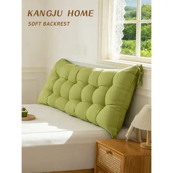Cabeceira saco macio almofada simples cor sólida quarto cama Tatami cabeceira Anti-colisão travesseiro sofá apoio lombar