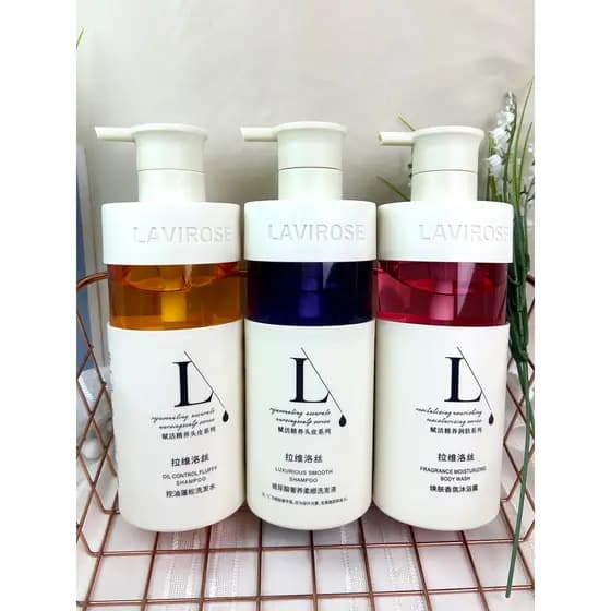 Lavilos Shampoo Fofo Controle de Óleo Anticaspa Fortalecedor Ácido Hialurônico Suavizante Condicionador de Chifre de Aba