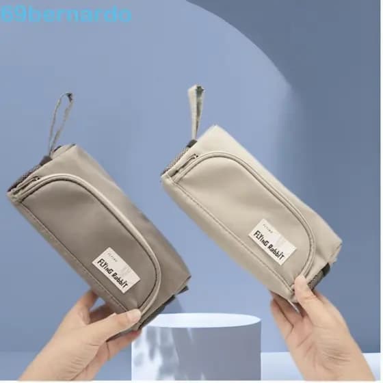 Estojo BERNARDO , Bolsa De Armazenamento De Lápis Multicamadas De Grande Capacidade , Caixa De Papelaria De Cor Sólida