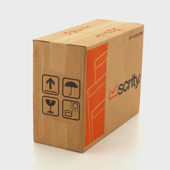 Envelope Saco Kraft Natural 176x250mm Caixa Com 250 Scrity