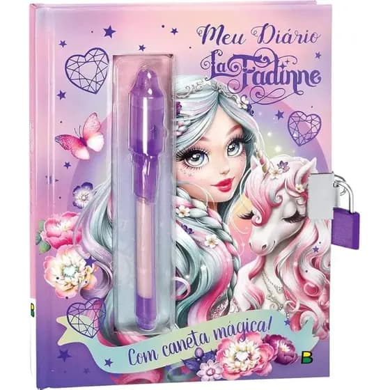 Diario Meu Lindo Diario La Fadinne Todo Livro Com Cadeado