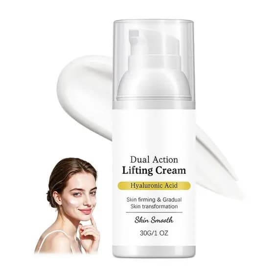 Creme Lifting DualAction de Última Geração, Firmador Instantâneo com Peptídeos e Ácido Hialurônico, Hidratante com Peptí