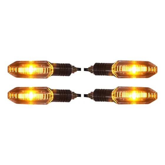 Kit 4 Piscas Led Modelo Twister 250 - compatível Cg 160 Titan Start Fan - Rosca Parafuso LOJAAGORA